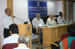 Chairman addressing the workshop