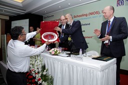16-NIOS Presenting Momento to Education Secretary