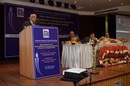 Prog A K shrma delivering the speech