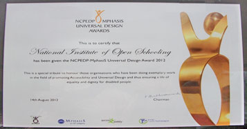 NCPEDP Mphasis Universal Design Award Citation